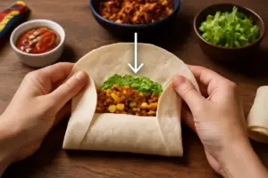 Burritos messicani facili: la tecnica di arrotolamento per non farli rompere durante la cottura