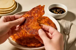 Cosa distingue i kimchi pancakes coreani dagli altri pancake salati? La croccantezza irresistibile