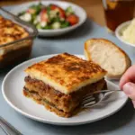 Come servire la moussaka greca? L’errore che la rende troppo pesante