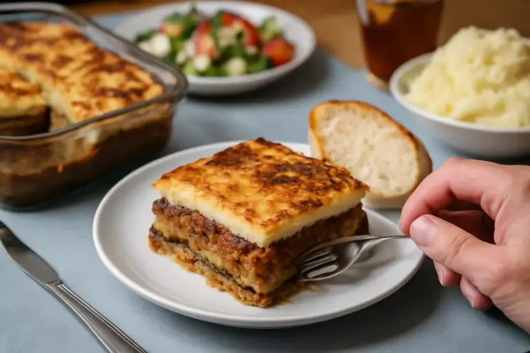 Come servire la moussaka greca? L’errore che la rende troppo pesante