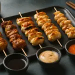 Gli spiedini yakitori giapponesi: i tagli di pollo ideali per ogni tipo di salsa