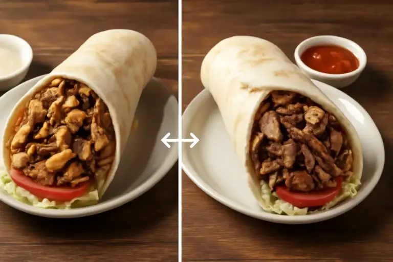 Differenze tra shawarma mediorientale e kebab turco: il taglio delle carni fa la vera differenza
