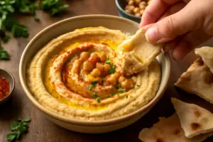Hummus mediorientale cremoso: il dettaglio spesso trascurato che esalta il gusto
