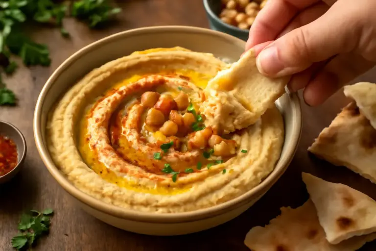 Hummus mediorientale cremoso: il dettaglio spesso trascurato che esalta il gusto