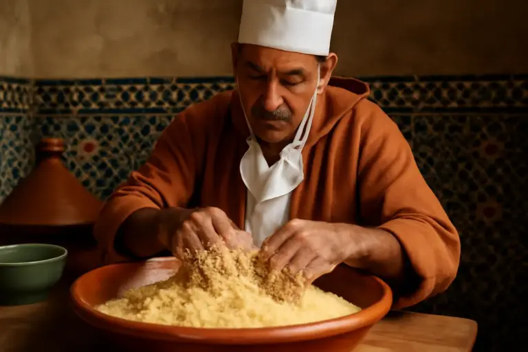 Perché il couscous marocchino va lavorato a mano? La tecnica svelata dai cuochi del Maghreb